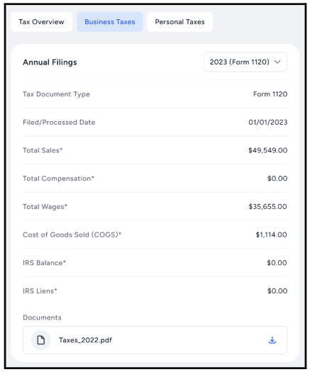 Business Taxes 1