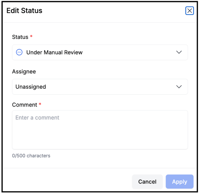Edit Status