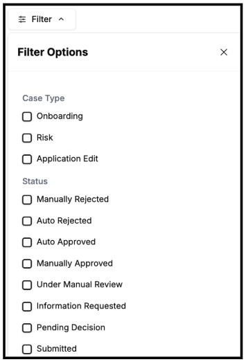 Filter Options